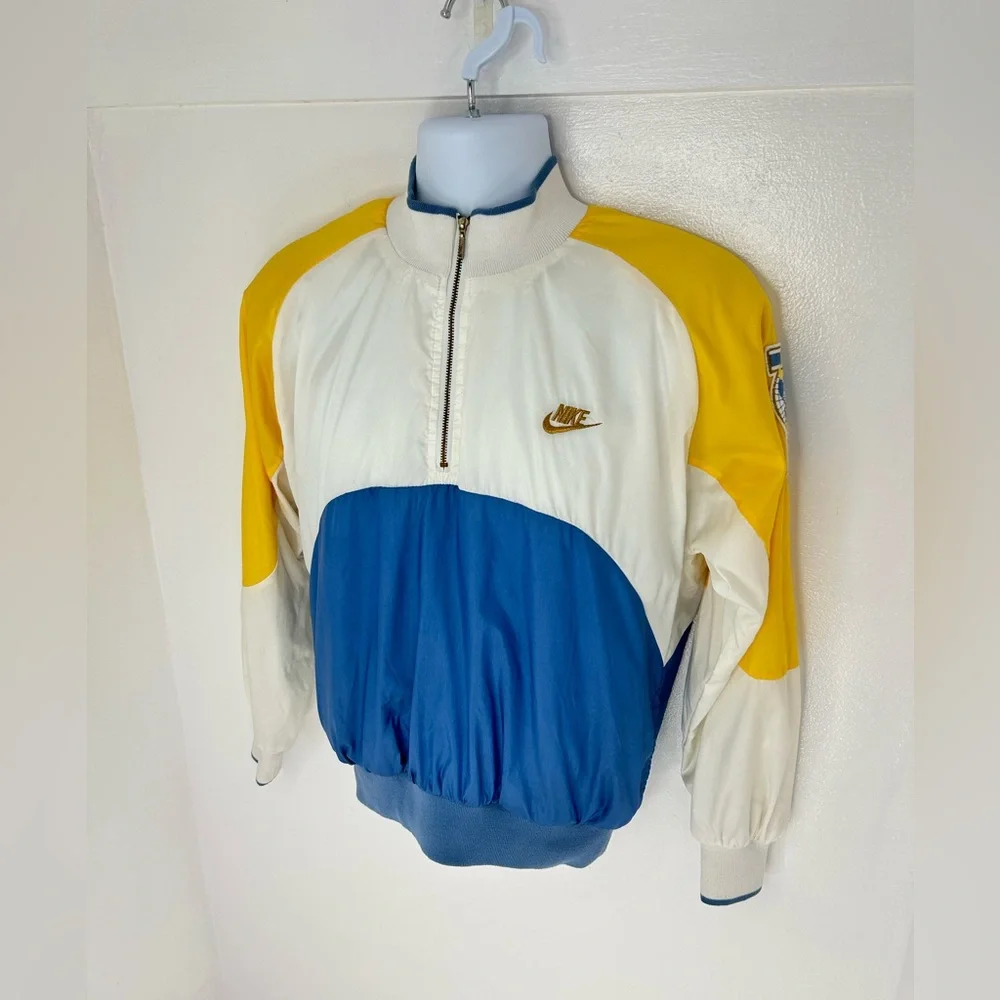 Nike Vintage 80s 90s Colorblock Pullover Track Jacket‎ Windbreaker Size Small